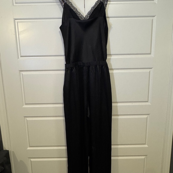 MAJE Black Lace Trim Jumpsuit - Picture 2 of 8